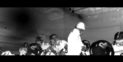 a black and white photo of a football team