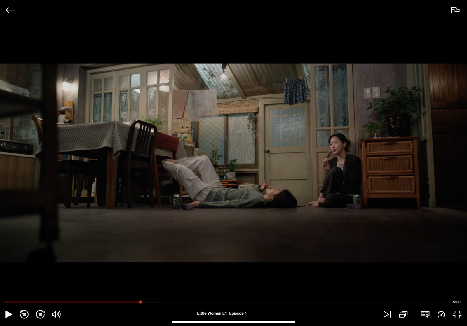 a man laying on the floor next to a woman