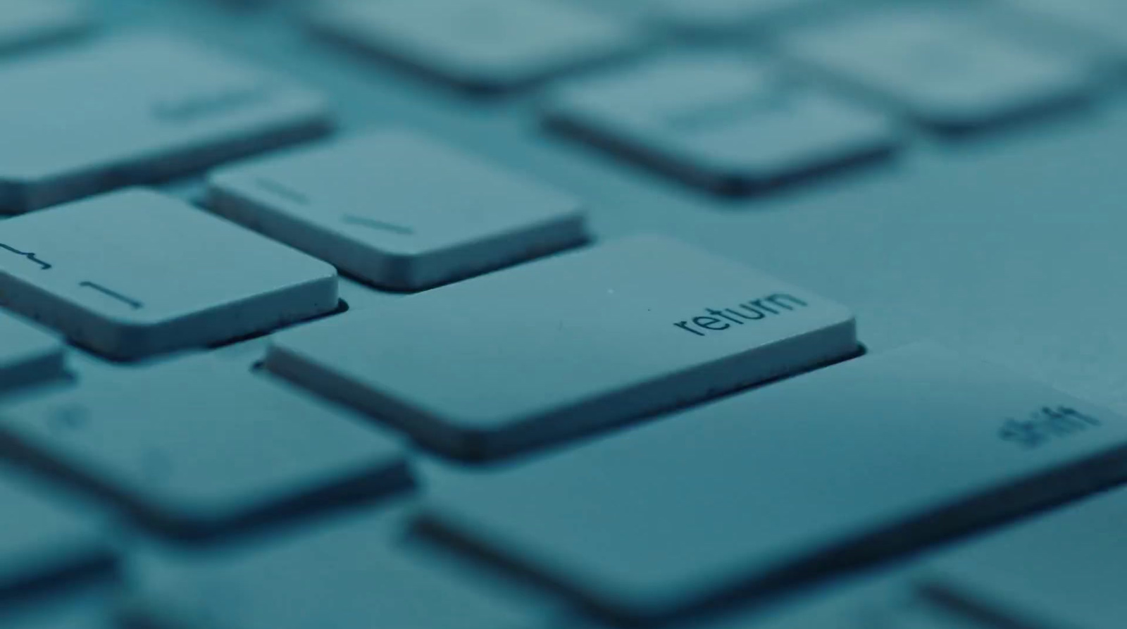 a close up view of a computer keyboard