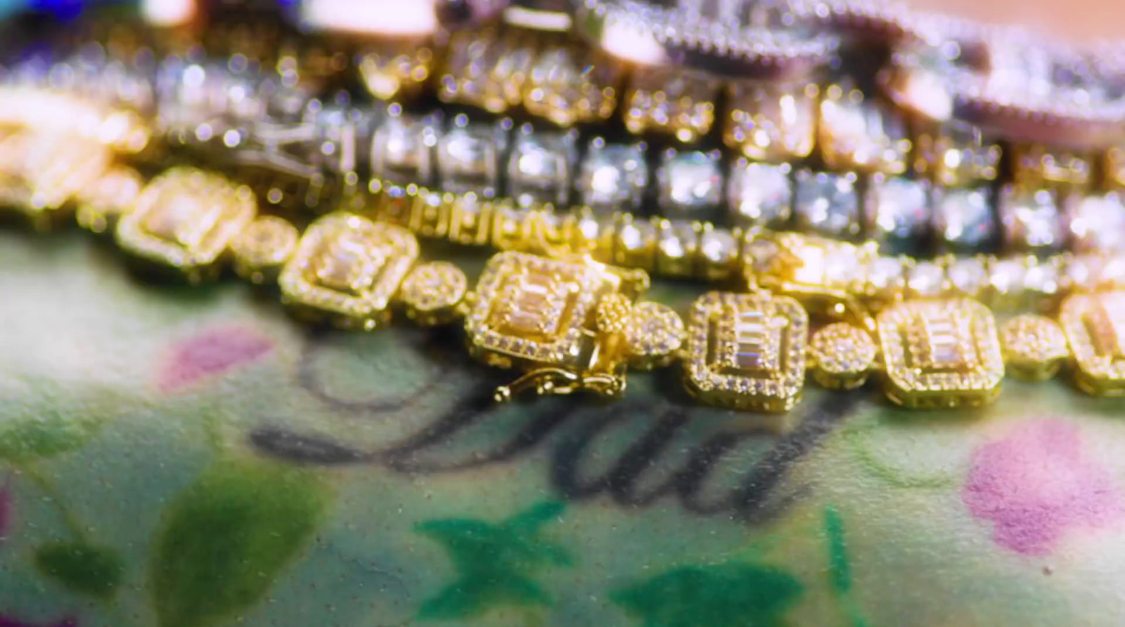 a close up of a bunch of bracelets