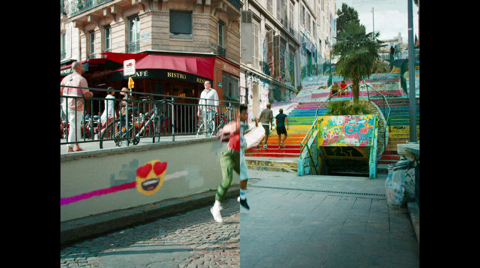 a person jumping in the air with a skateboard