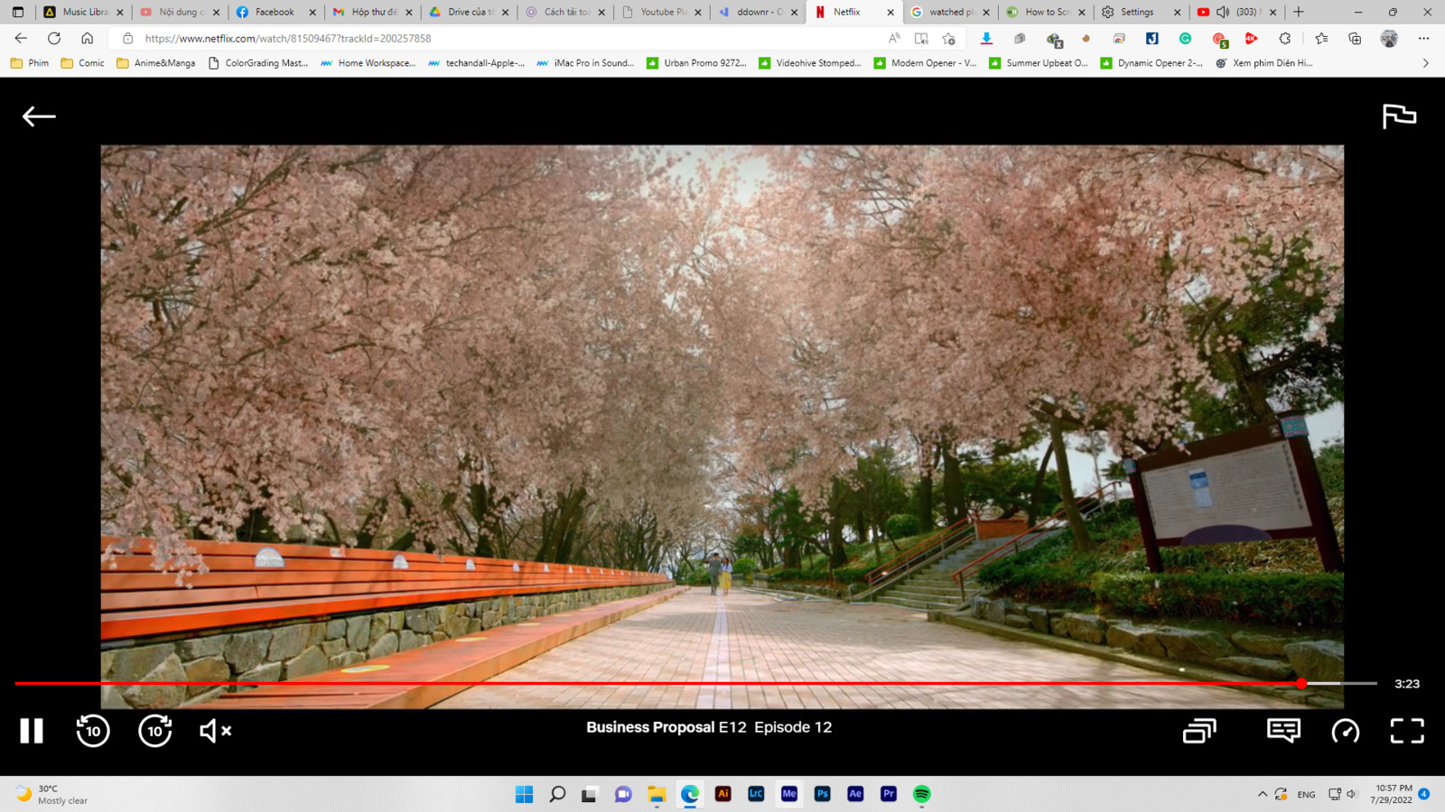 a picture of a park with benches and trees