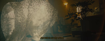 a large white object sitting on top of a table