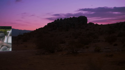 a picture of a teddy bear in the desert