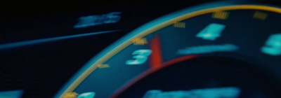 a close up of a speedometer in a vehicle