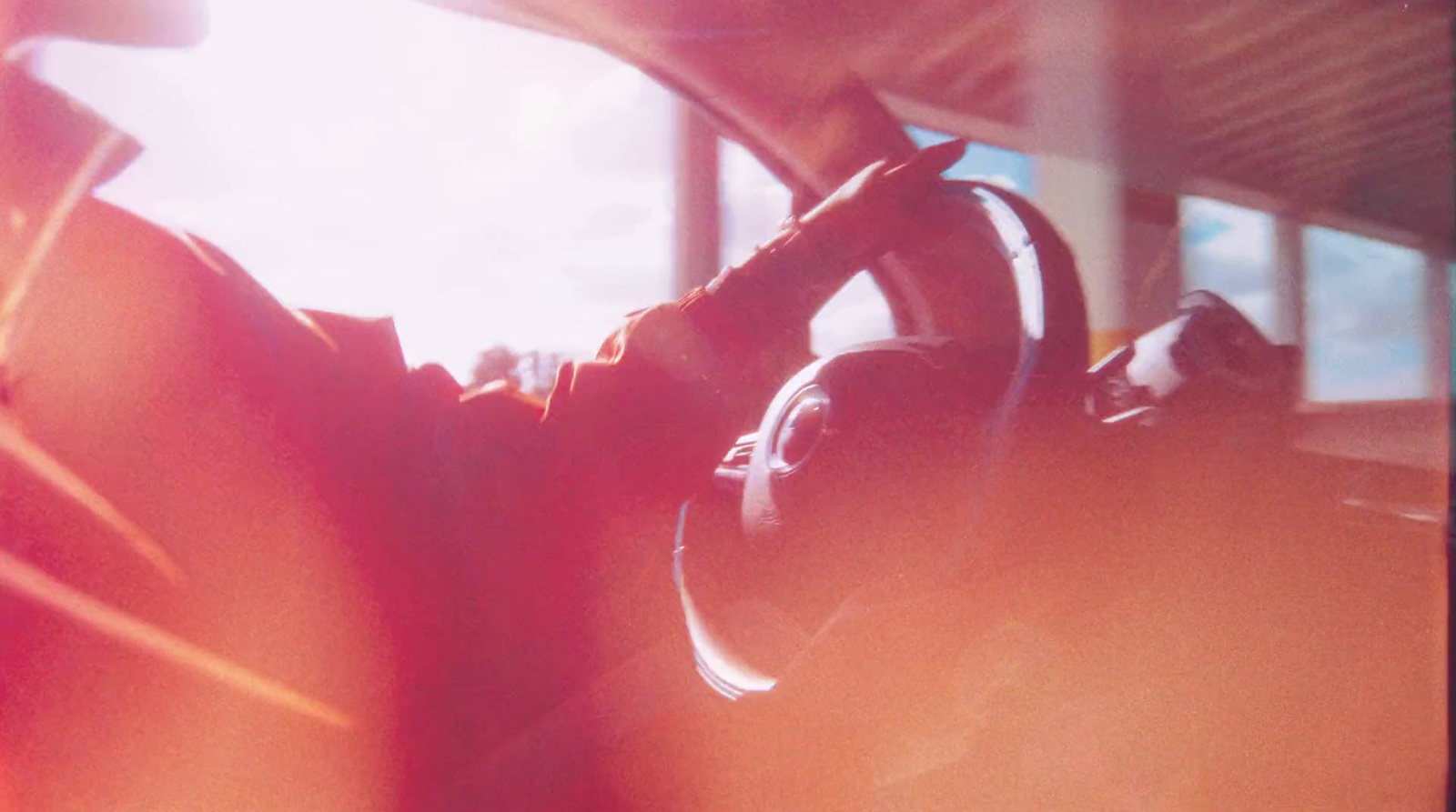 a close up of a steering wheel on a vehicle