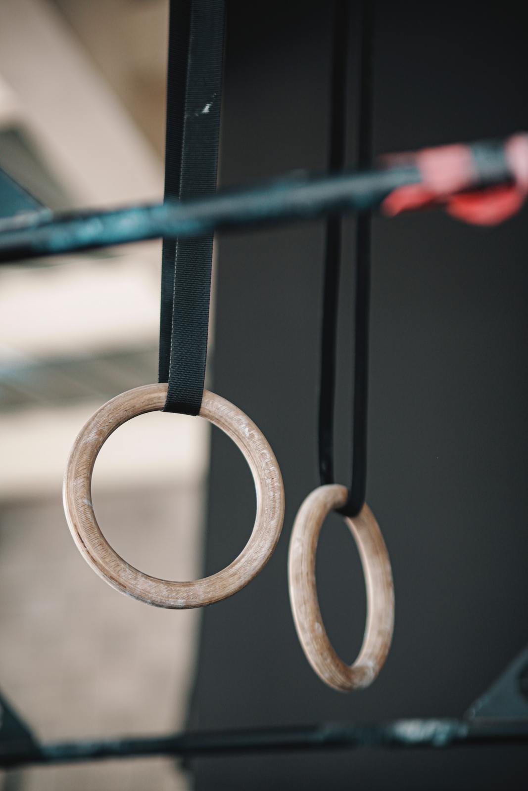 a pair of scissors hanging from a hook