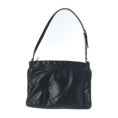 a black handbag on a white background