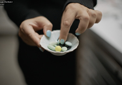 a person is holding a bowl of pills