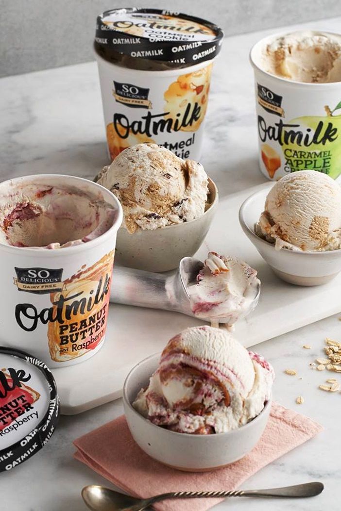 a table topped with bowls of ice cream