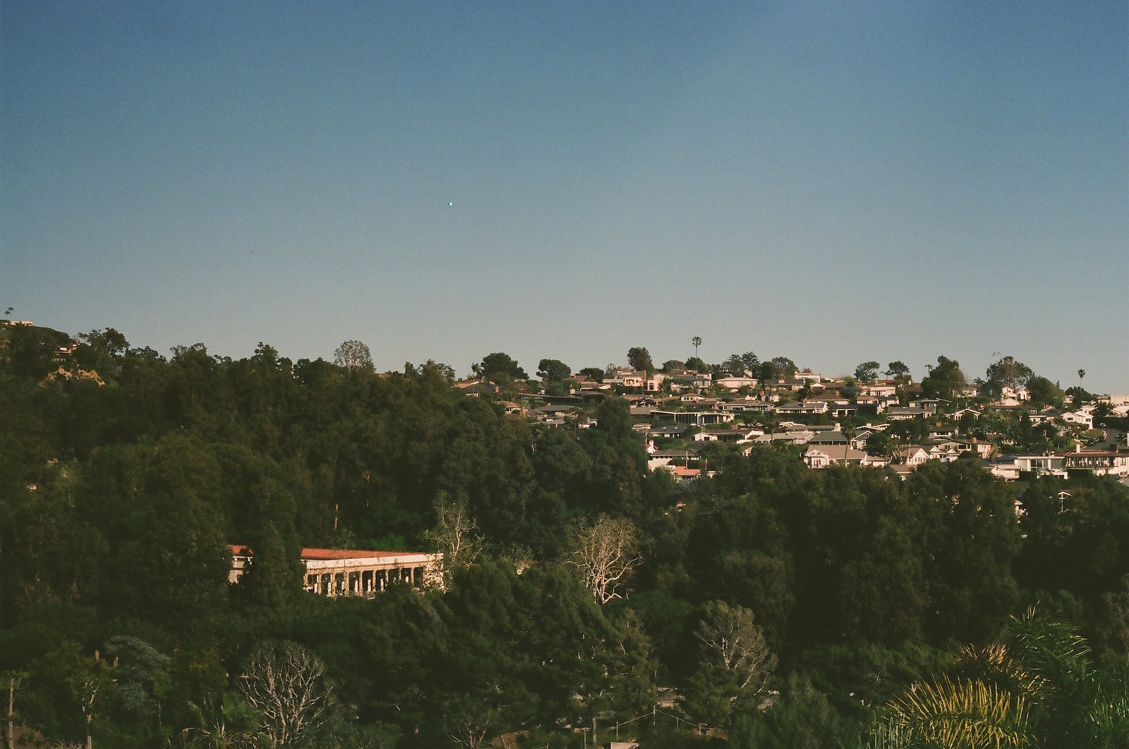 a view of a city from a distance