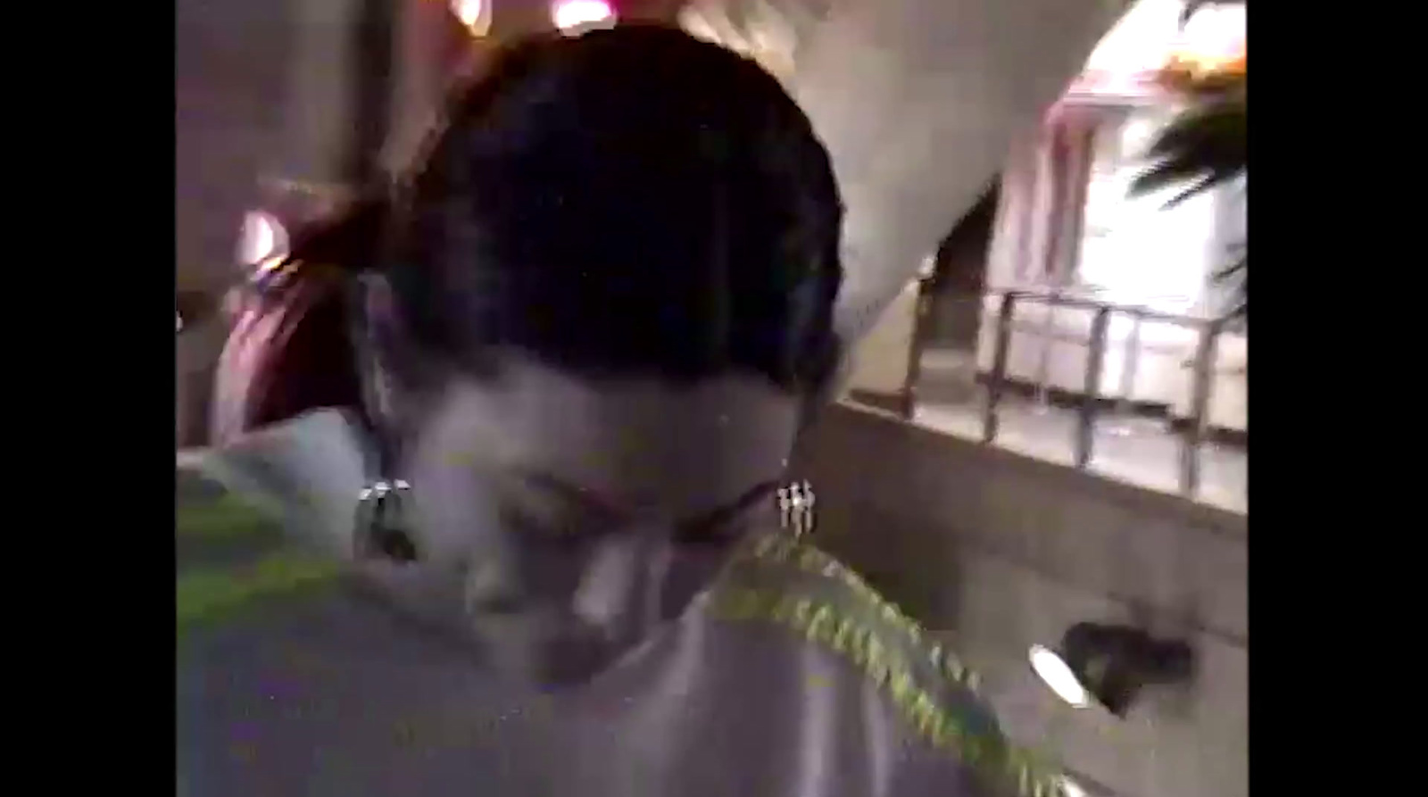 a woman with a pair of ear phones in her ear