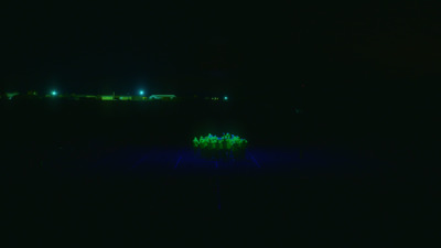 a group of people standing on top of a tennis court