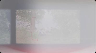 a blurry photo of a window with trees in the background