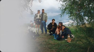 a group of people standing next to each other