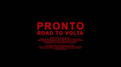 a black background with red text that reads pronto road to volta