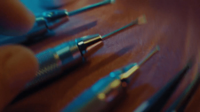 a close up of a bunch of tools on a table