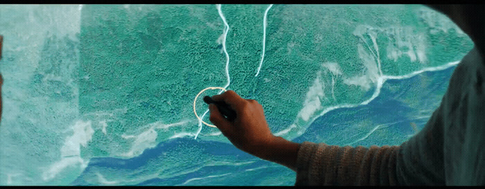 a person is flying a kite in the sky