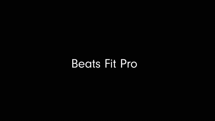 a black background with the words beats fit pro