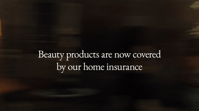 a blurry photo with a quote about beauty products