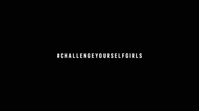 a black background with the words challenge yourself