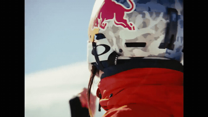 a close up of a person wearing a helmet