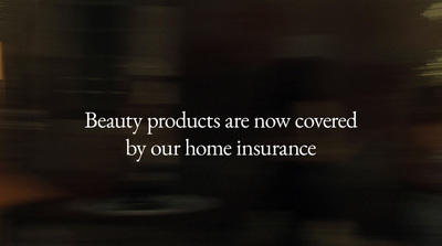 a blurry photo with a quote about beauty products