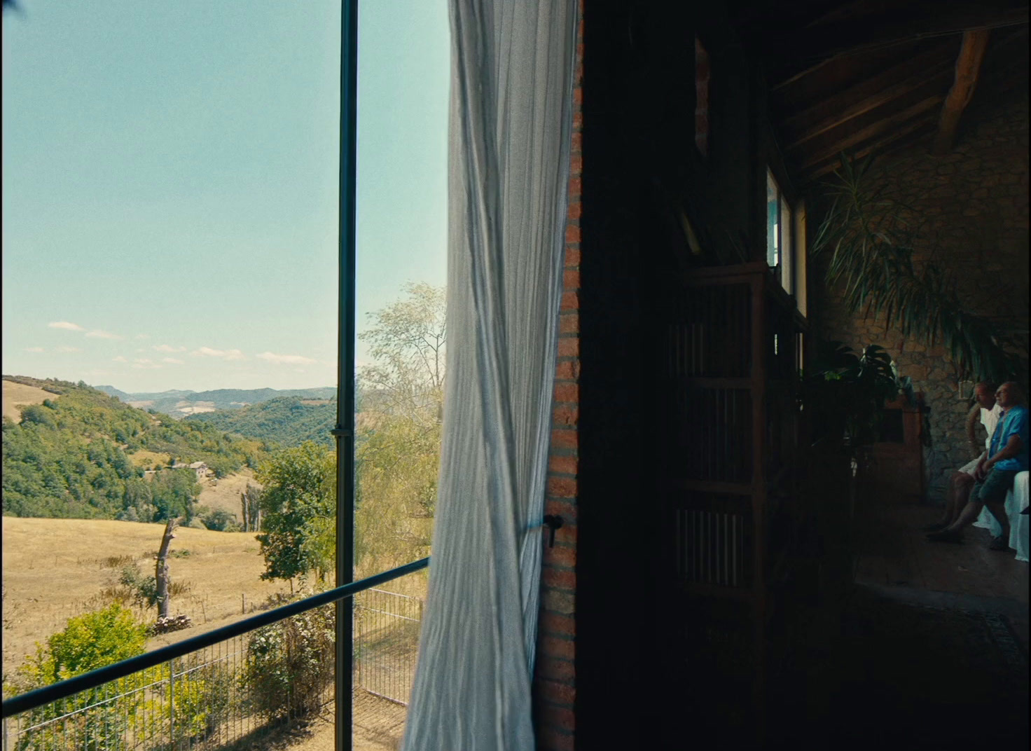 a view of a valley from a window