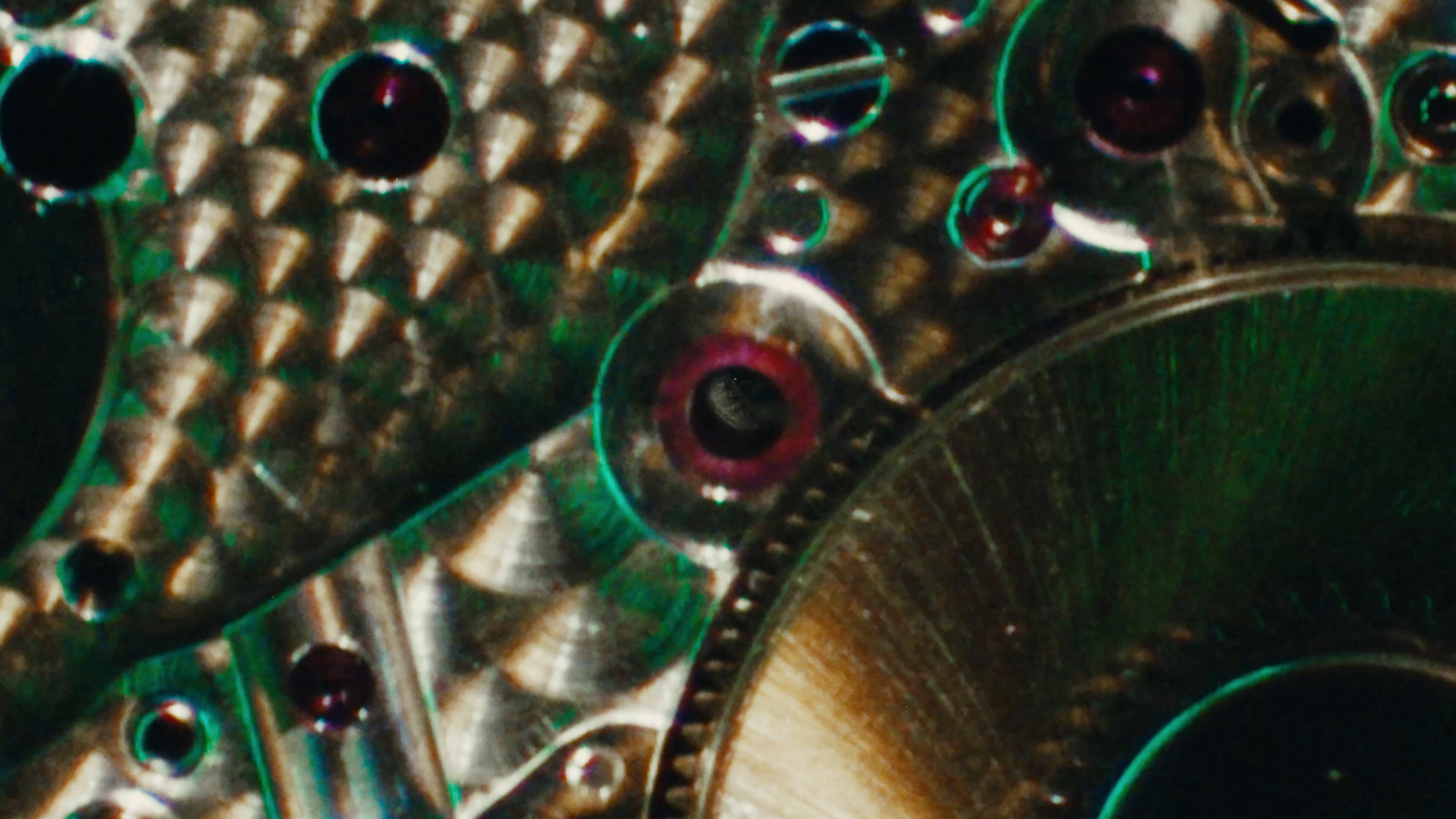 a close up view of a metal object