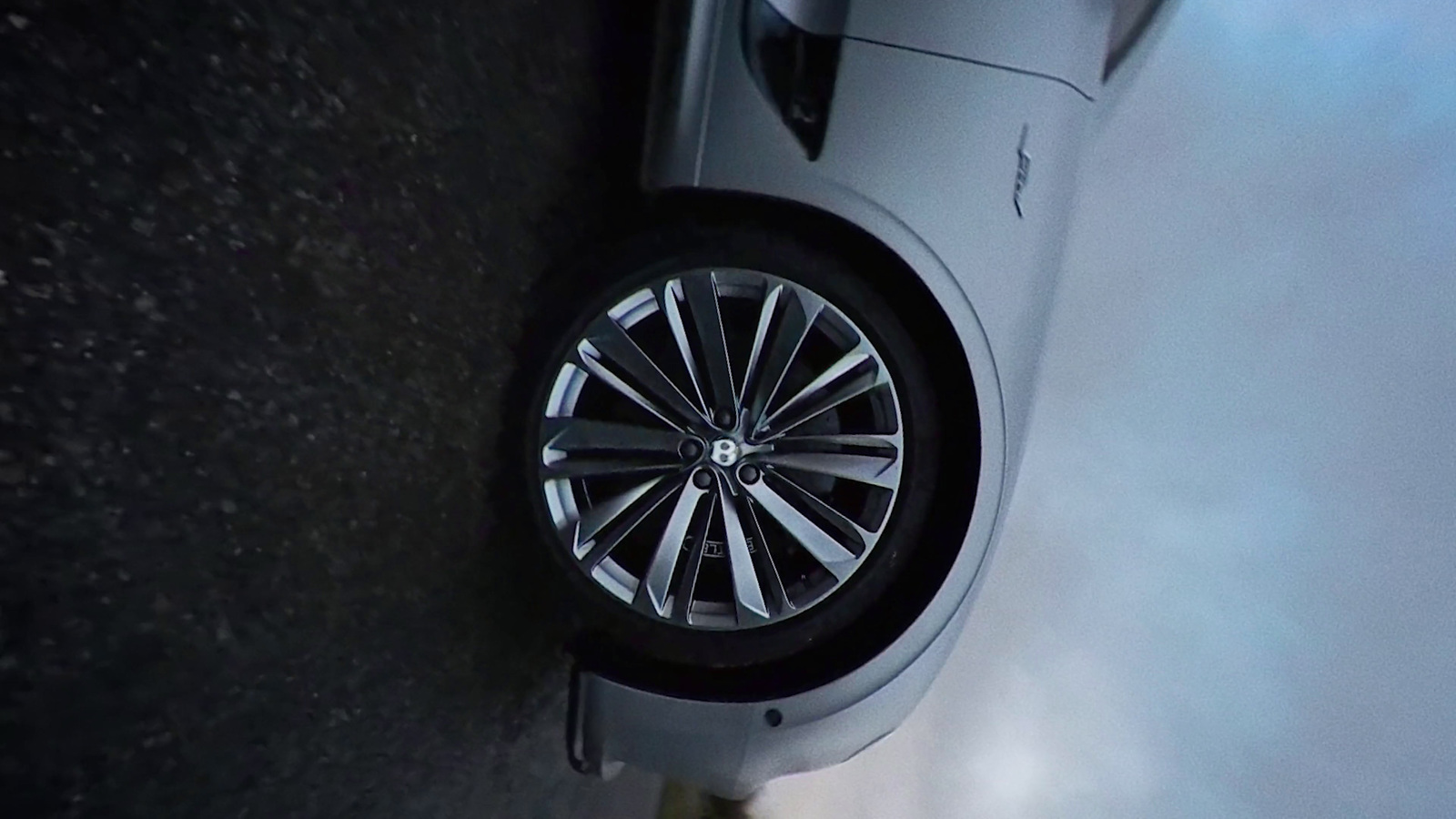 a close up of a wheel on a car