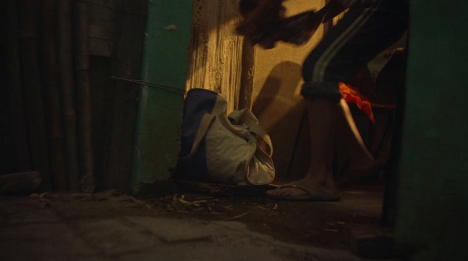 a pair of shoes sitting on the floor of a room