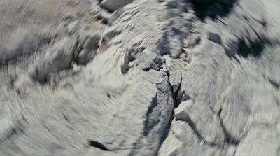 a close up view of a rock formation