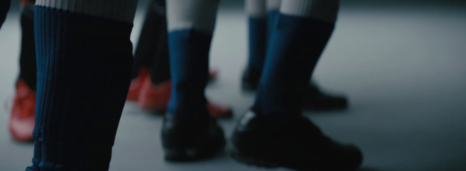 a group of people wearing socks and socks