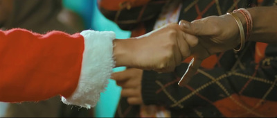 a close up of two people shaking hands