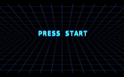 the title screen for the game press start