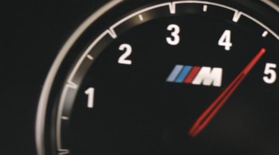 a close up of a speedometer on a car