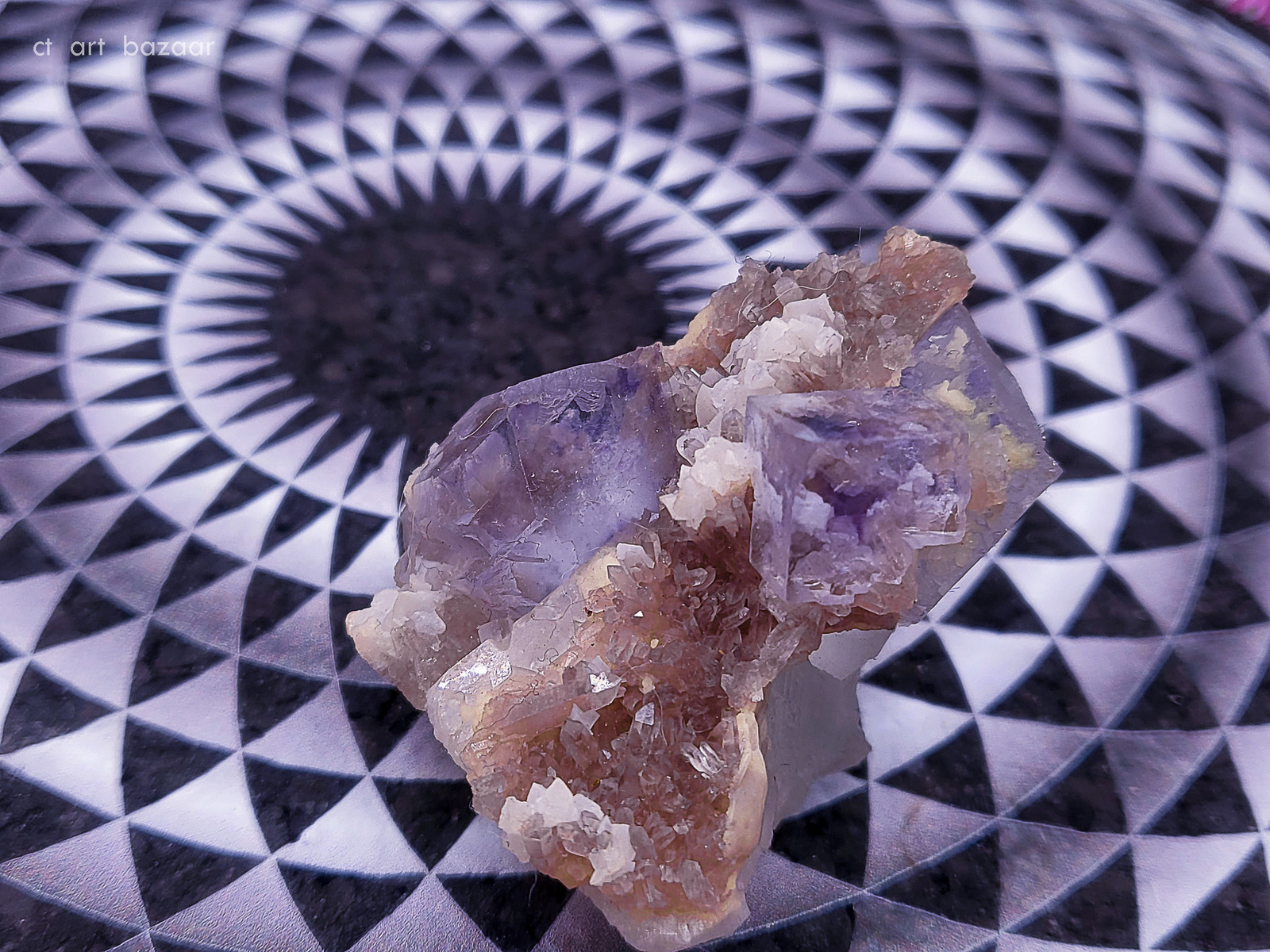 a piece of rock sitting on top of a table