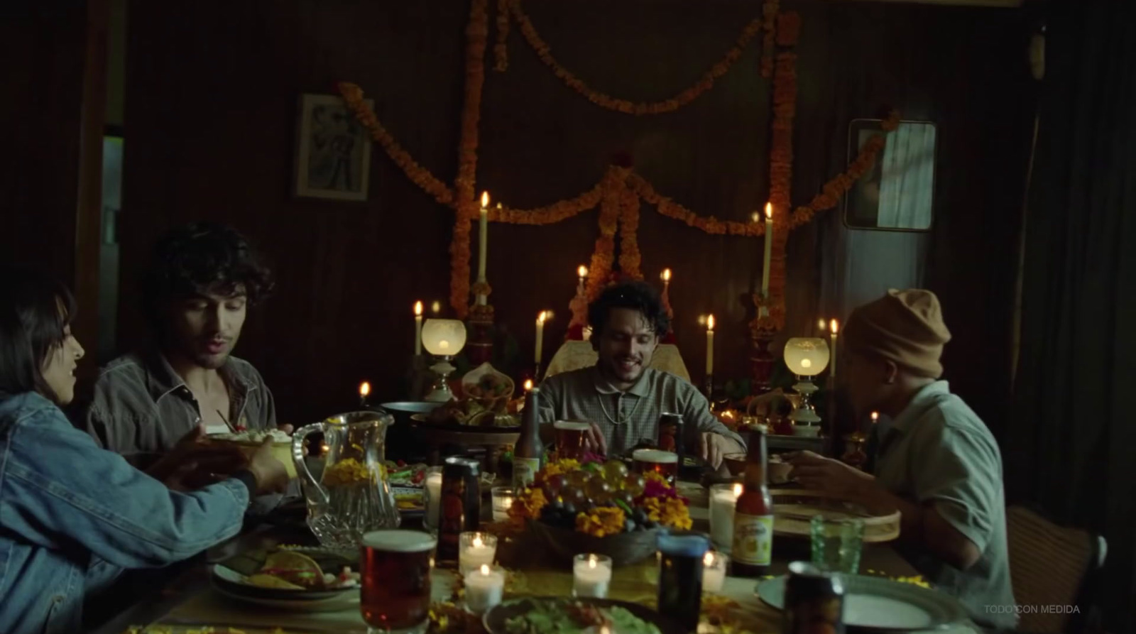 a group of people sitting around a dinner table