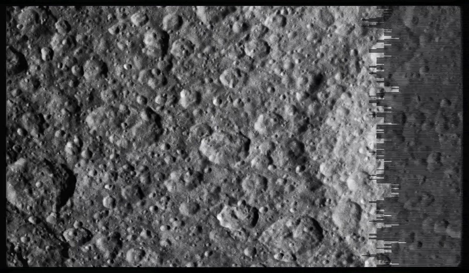 a close up of the surface of the moon