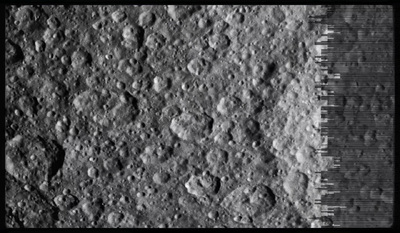 a close up of the surface of the moon