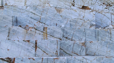 a close up of a marble block wall