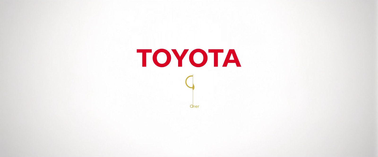 a picture of the word toyota on a white background