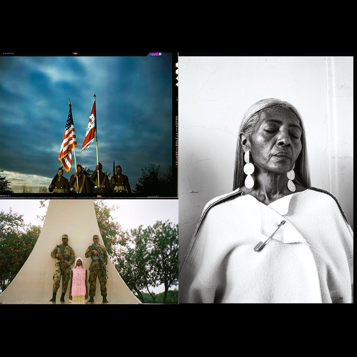 a black and white photo of a native american woman