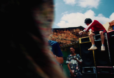 a group of people standing on top of a stage