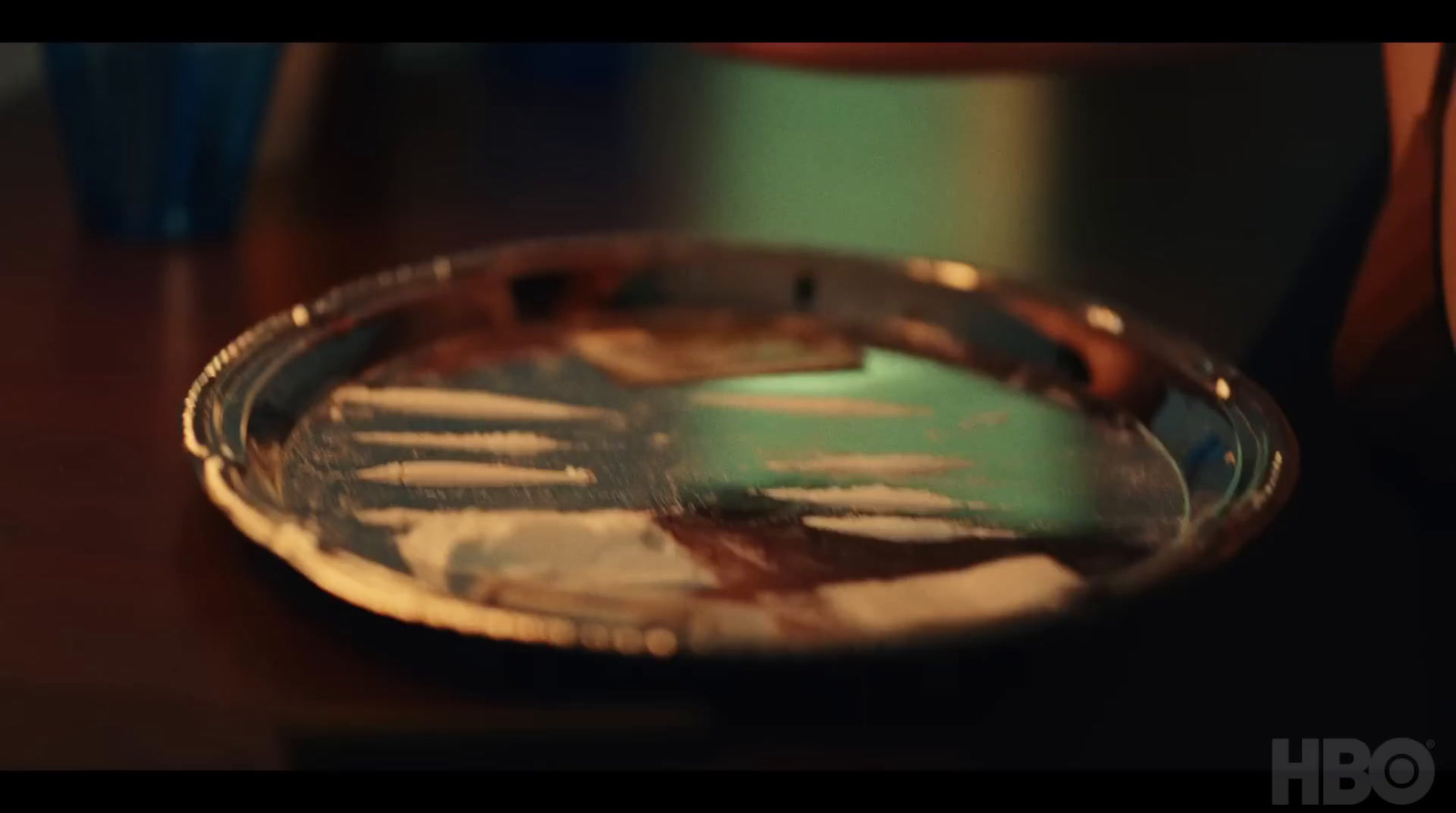 a close up of a plate on a table