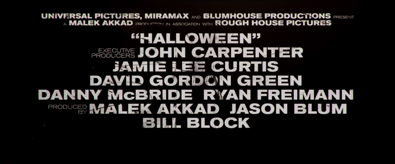 a movie poster with the words halloween written on it