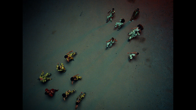 a group of small toy soldiers on the ground