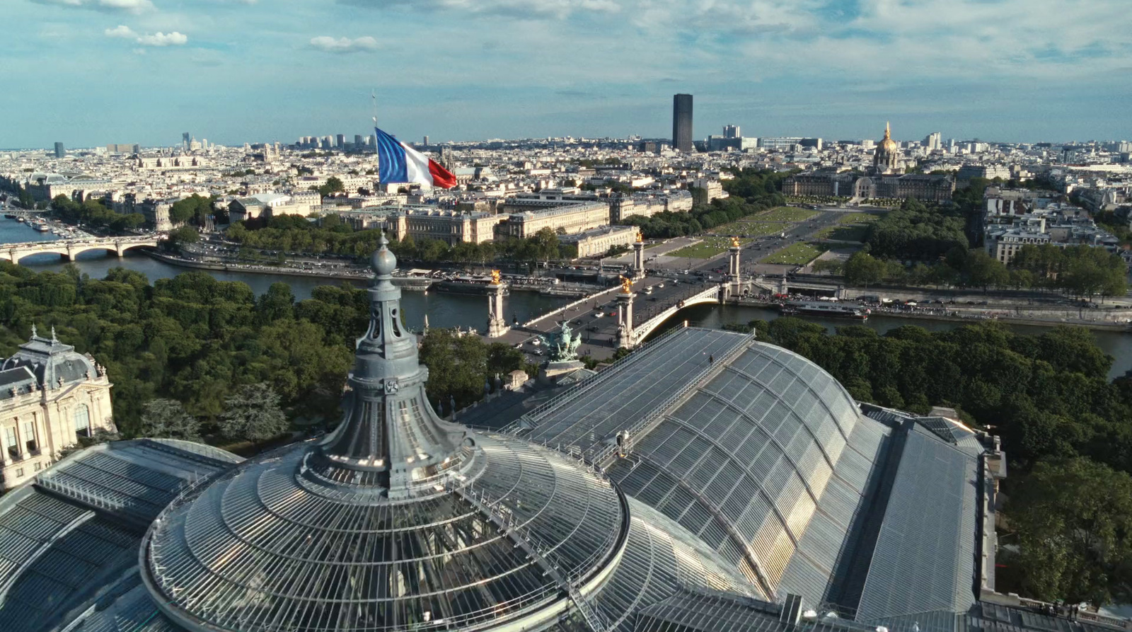 an aerial view of the city of paris