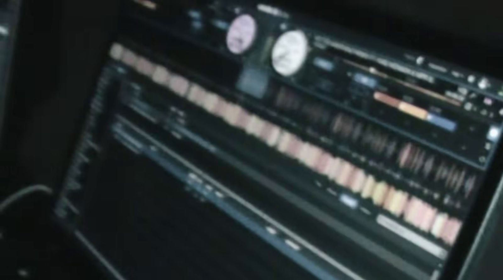 a close up of a computer screen with sound mixing on it