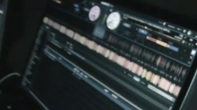 a close up of a computer screen with sound mixing on it